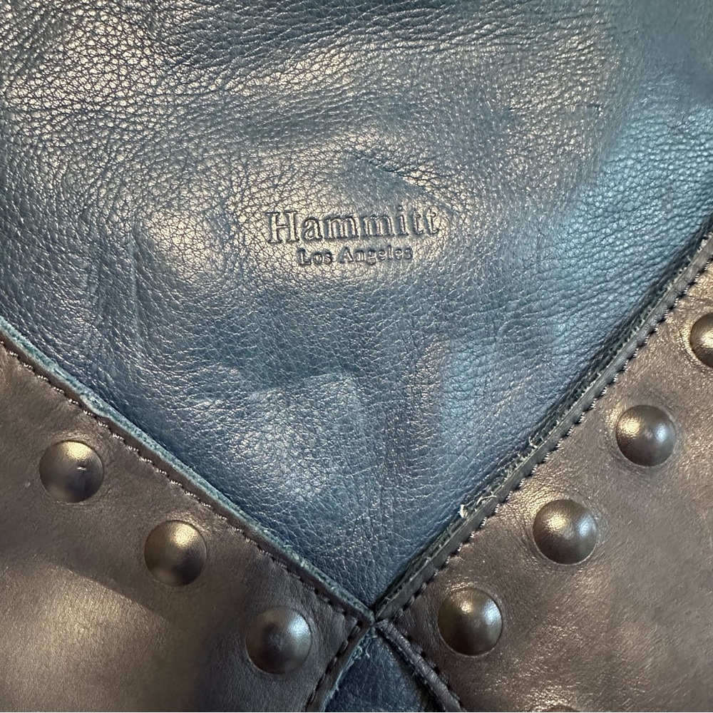 Hammitt Los Angeles Andrew Crossbody Shoulder Bag - blue pebbled leather NICE - Picture 4 of 14